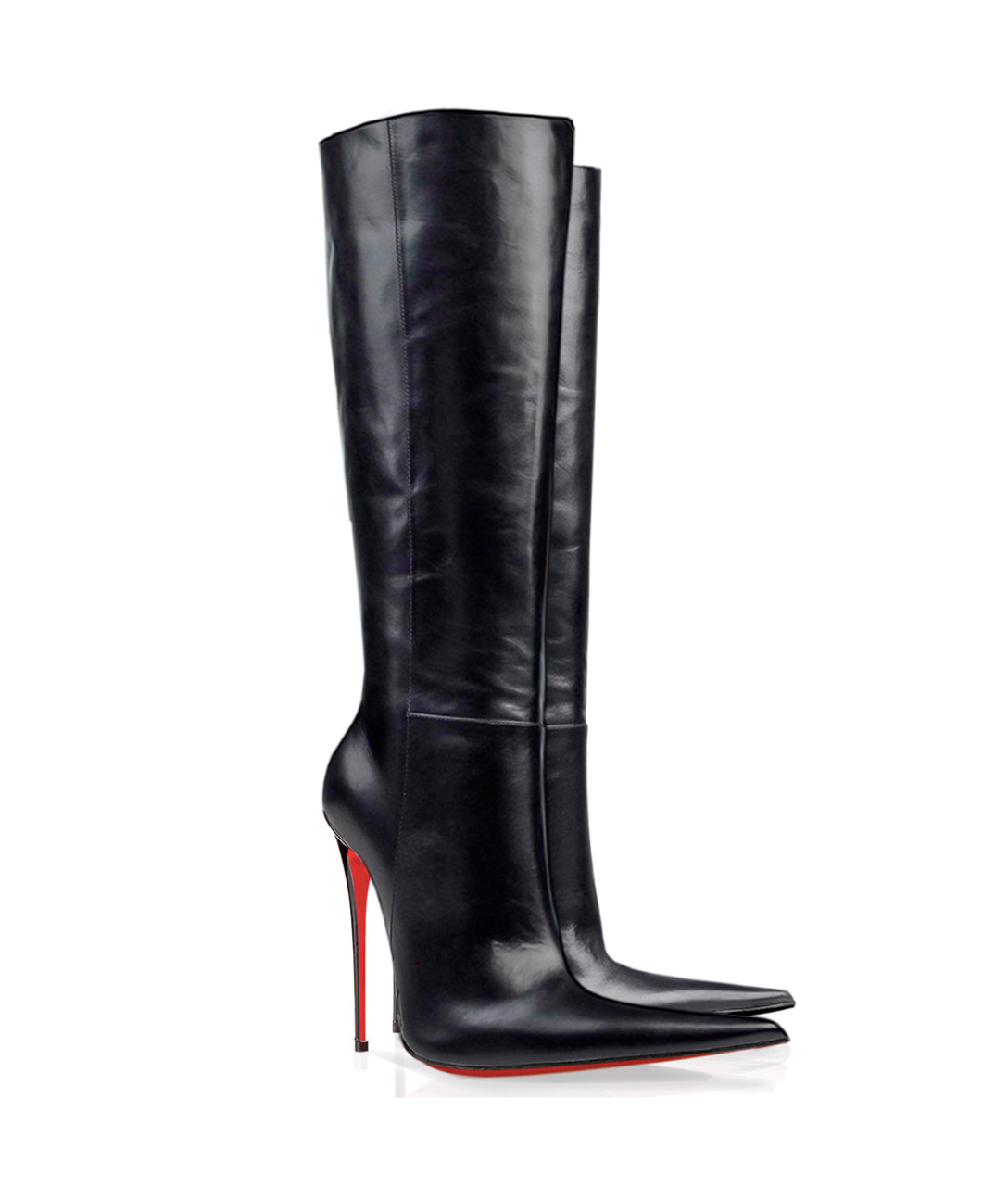 Zendra Black · Charlotte Luxury Boots · Luxury High Heel Pointy Boots