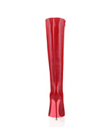 Ilda 125 RED · NAPA - Luxury Heel Boots - Woman - Charlotte Luxury  · Luxury High Heel Pointy Boots · Vicenzo Rossi  · Custom made · Made to measure · Luxury Knee High Heel Boots · Boots