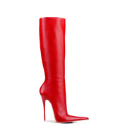 Mizar Red · Charlotte Luxury High Heels Boots · Ada de Angela Shoes · High Heels Boots · Luxury Boots · Knee High Boots · Stiletto · Leather Boots
