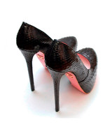 Kalinda Black Python · Charlotte Luxury Shoes · Luxury High Heel Platform Shoes · Yarose Shulzhenko · Custom Made · Made to measure · Luxury High Heel Shoes · Shoes