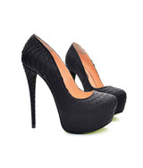 Kalinda Black Python · Charlotte Luxury Shoes · Luxury High Heel Platform Shoes · Yarose Shulzhenko · Custom Made · Made to measure · Luxury High Heel Shoes · Shoes