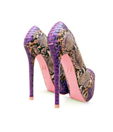 Kalinda Fiolet Python · Charlotte Luxury Shoes · Luxury High Heel Platform Shoes · Yarose Shulzhenko · Custom Made · Made to measure · Luxury High Heel Shoes · Shoes