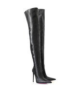 Mordaz Black · Charlotte Luxury Boots · Luxury High Heel Over Knee Boots · Cq Couture · Custom Made · Made to measure · Luxury High Heel Thigh High Boots · Boots
