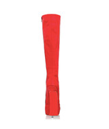 Demona Red  · Charlotte Luxury Boots · Luxury High Heel Knee High Boots · Di Marni - Vicenzo Rossi · Custom made · Made to measure · Luxury Platform Boots · High Heel Boots