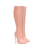 Sadira Baby Pink· Charlotte Luxury High Heels Boots · Ada de Angela Shoes · High Heels Boots · Luxury Boots · Knee High Boots · Stiletto · Leather Boots