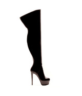Katya Black · Charlotte Luxury Boots · Luxury High Heel Over Knee high Boots · Gio Hel · Custom Made · Made to measure · Luxury High Heel Over Knee High Boots · Boots