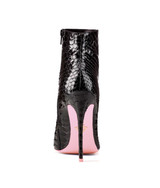 Denex Black Python  · Charlotte Luxury High Heels Boots · Ada de Angela Shoes · High Heels Boots · Luxury Boots · Knee High Boots · Stiletto · Leather Boots