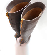 Darika Gray  · Charlotte Luxury Boots · Luxury High Heel Knee High Boots · Yarose Shulzhenko · Custom Made · Made to measure · Luxury High Heel Tall Boots · Boots
