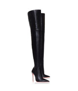 Algol  Black · Charlotte Luxury High Heels Boots · Ada de Angela Shoes · High Heels Boots · Luxury Boots · Over Knee High Boots · Stiletto · Leather Boots