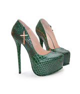 Santorium Green Python · Charlotte Luxury Shoes · Luxury High Heel Platform Shoes · Yarose Shulzhenko · Custom Made · Made to measure · Luxury High Heel Shoes · Shoes