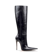 Zendra Black · Charlotte Luxury Boots · Luxury High Heel Pointy Boots · Di Marni - Vicenzo Rossi · Custom made · Made to measure · Luxury Pointy High Heel Boots · Stiletto Boots