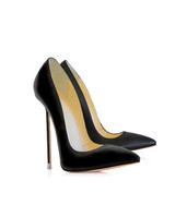 Akhira Black  · Charlotte Luxury Shoes · Luxury High Heel Pumps · Di Marni - Vicenzo Rossi · Custom made · Made to measure · Black Luxury Pumps High Heel Shoes · Stiletto Shoes