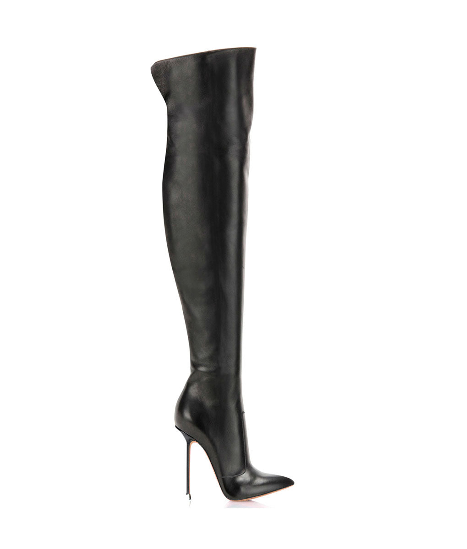 Ahran Black · Charlotte Luxury Boots · Luxury High Heel Pointy Boots