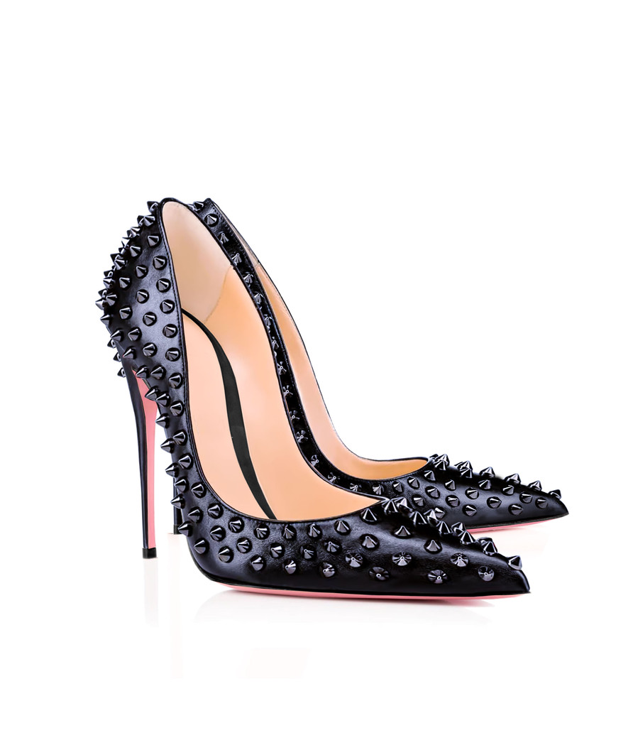 Akhä 120 Black Studs · Charlotte Luxury High Heels Shoes · Ada de Angela Shoes · High Heels Shoes · Luxury High Heels · Pumps · Stiletto · High Heels Stiletto