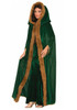 /faux-fur-trimmed-cape-forest-green-with-brown-fur/