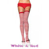 Leg Avenue Nylon Striped Thigh Highs Assorted Colors