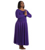 Body Wrappers Plus Size Long Sleeve Dance Dress