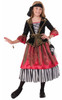 Caribbean Crimson Pirate Girl Dress Kids