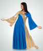 Plus Size Asymmetrical Two-Toned Bell Dress