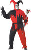 Evil Jester Adult Costume Set Red