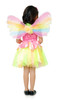 Fairy Rainbow Princess Dress, Wings & Wand