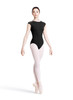 Ladies Lace Shoulder Cap Sleeve Leotard