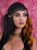 Gypsy Headpiece w/ Coins Silver or  Gold(7060WF)