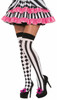 /harlequin-thigh-highs-black-white-strip-vertical-checkerboard/