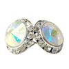 13MM With Aurora Swarovski Crystal Clip-on Earrings