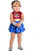 Wonder Woman Dress and Diaper Set