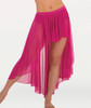 Convertible Long Side To Front Chiffon Skirt