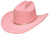 Cowboy Hat Faux Felt with Elastic Sizing Band