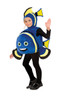 Blue Fish Costume for Kids with Yellow and Black Strips