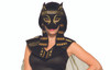Bastet Mask Frontal with String Tie Egyptian Mardi Gras Mask