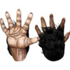 Chimp Brown Hands Pair of Latex Gloves with Black Fur