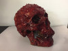 Bloody Scab Resin Skull Prop with movable jaw