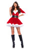 Leg Avenue Mrs. Claus Red Women's Hooded Red Santa Dress