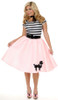 Poodle Skirt with Black Elastic Waist Band