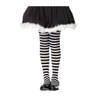 childrens striped tights black and red 