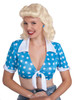 40's Victory Roll Ladies Bettie Paige Wig Blonde