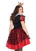 Royal Red Queen Full Figure Dress(86166X)