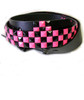 Black & Pink Checkered Studded Belt(BTPKBK)