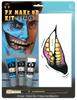 FX Transfers Latex Free 2 Faced makeup kit self adhesive transfers 

This kit includes:

1 Big Mouth Tattoo
3 FX Makeup Colors
1 FX Makeup Brush
This kit combines our temporary tattoo Big Mouth Tattoo FX with our new line of FX Makeup. Everything in this kit was designed for easy application with maximum results in character creation.