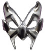 Devil Man Half Mask Silver