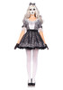 Pretty Porcelain Doll Black & White Dress w/ Mask