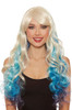 Long Wavy Layered Wig Blonde/Light Blue/Royal Blue/Lavender