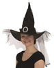 Black Witch Hat with Black Veil