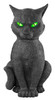 Animated Creepy Cat with Green Light up Eyes