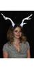 Light-Up Deer Antlers White LumenHorns with Elastic