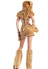 Be Wicked Golden Bear 8 PC Ladies Costume 